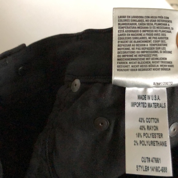 Citizens of Humanity 25 Black Jeans Rocket high rise skinny 5 pocket Excellent - Picture 8 of 9